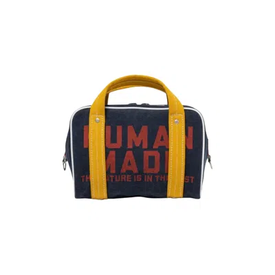 Pre-owned Human Made Canvas Boston Bag Small 'navy' | Blue | Men's Size Onesize