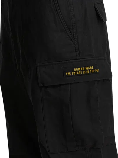 Human Made Cargo Pocket Trousers In Black