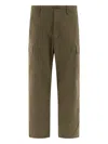 Human Made Mid-rise Cargo Trousers With Adjustable Drawstring In Brown