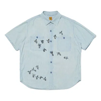 Human Made Chambray Shirt 'blue' In Gray