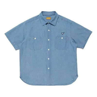 Human Made Chambray S/s Shirt 'blue'