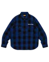 Human Made Check Half-zip Shirt In Multi