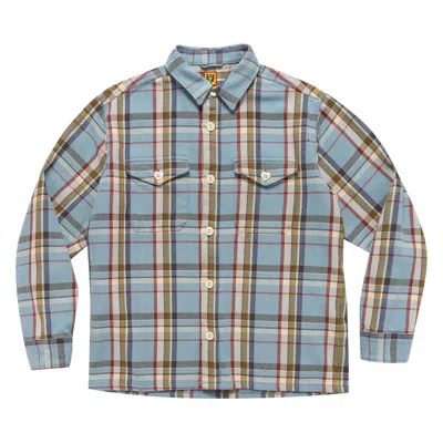Pre-owned Human Made Check Shirt 'blue'