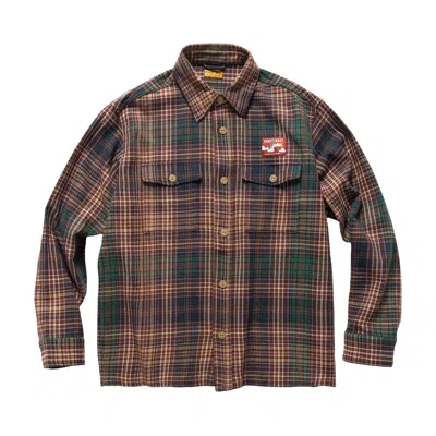 Pre-owned Human Made Check Shirt 'brown' | Men's Size M