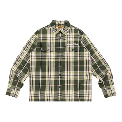Pre-owned Human Made Check Shirt 'green' | Men's Size Xl