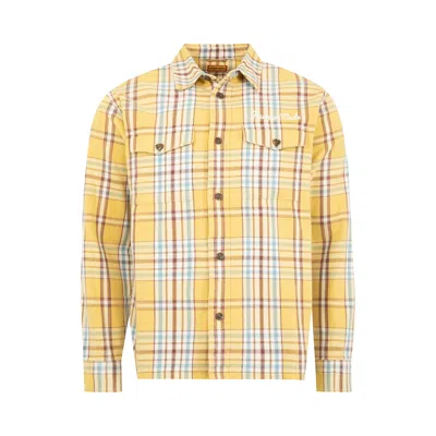Pre-owned Human Made Check Shirt 'yellow' | Men's Size L