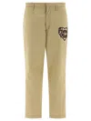 HUMAN MADE HUMAN MADE CHINO TROUSERS WITH EMBROIDERED LOGO