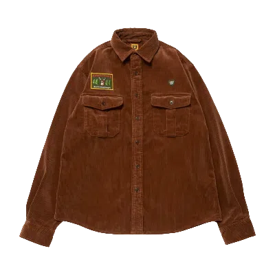 Pre-owned Human Made Corduroy Workshirt 'brown'