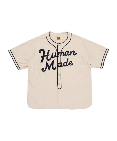 Human Made Cotton Baseball Shirt In Nude
