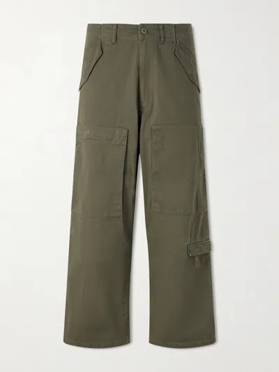 Human Made Cotton Wide-leg Pants Trousers In Gray