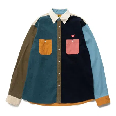 Human Made Crazy Corduroy Shirt 'blue' In Multi