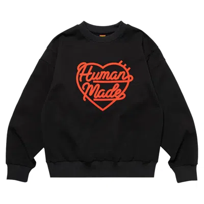 Pre-owned Human Made Crewneck Sweatshirt 'black'