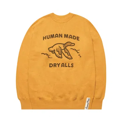 Pre-owned Human Made Crewneck Sweatshirt Duck 'yellow'