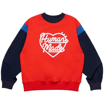 Pre-owned Human Made Crewneck Sweatshirt 'red' | Men's Size L