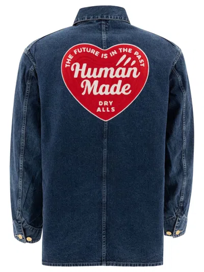 Human Made Denim Overshirt In Blue