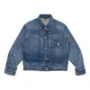 Human Made Heart-patch Denim Jacket In Blue