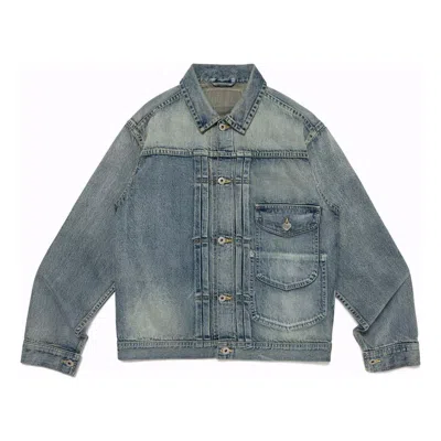 Human Made Denim Work Jacket 'indigo' In Blue