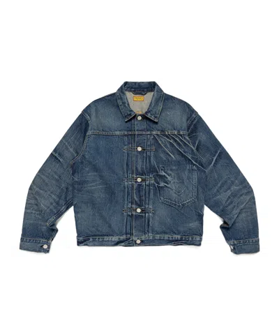 Human Made Denim Work Jacket Future In Blue