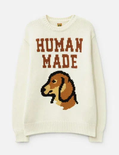 Human Made Dog Knit In White