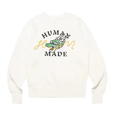 Pre-owned Human Made Dragon Sweatshirt #1 'white'