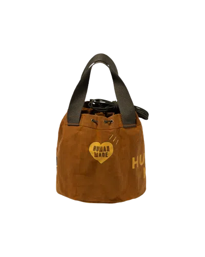 Human Made Kids' Drawstring Bag In Brown