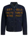Human Made "dry Alls The Future Is In The Past" Denim Jacket In Black