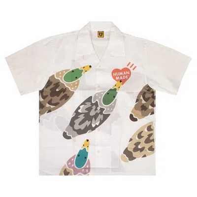 Pre-owned Human Made Duck Aloha Button Down Shirt 'white'