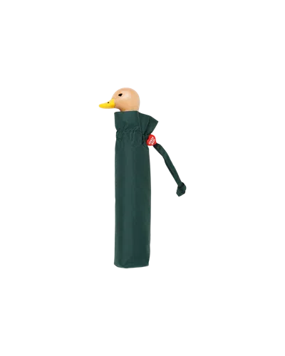 Human Made Kids' Duck Compact Umbrella In Green