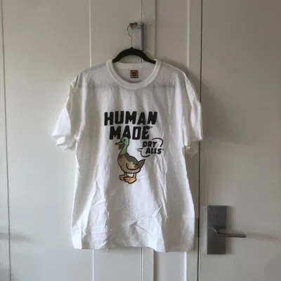 Pre-owned Human Made Duck Dry Alls Tee In White
