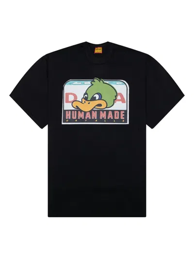 Human Made Duck-print Cotton T-shirt In Black