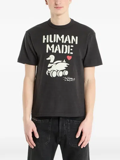 Human Made Duck-print T-shirt In Black