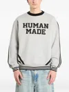 Human Made Elbow-patch Sweatshirt In Brown