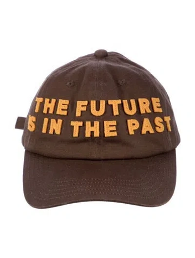 Pre-owned Human Made Embroidered Canvas Baseball Cap In Brown