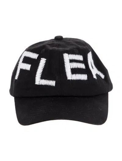Pre-owned Human Made Embroidered Pattern Print Baseball Cap In Black