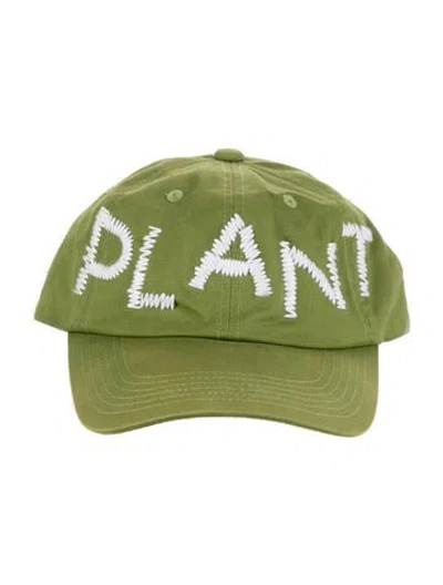 Pre-owned Human Made Embroidered Pattern Print Baseball Cap In Green