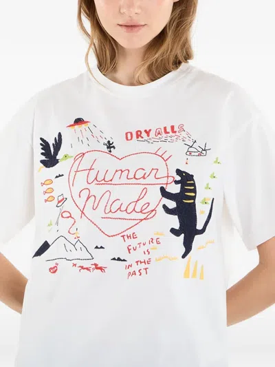 Human Made Embroidered T-shirt In White