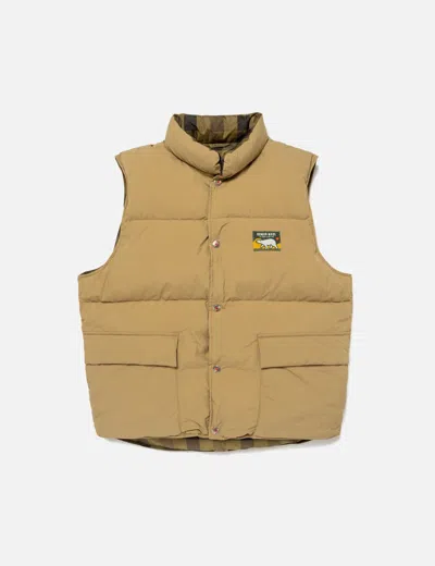 Human Made Eversible Down Vest In Sand