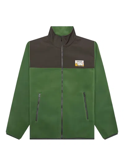 Human Made Fleece Panelled Jacket In Green