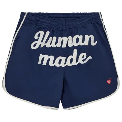 Pre-owned Human Made Game Shorts 'navy' In Blue