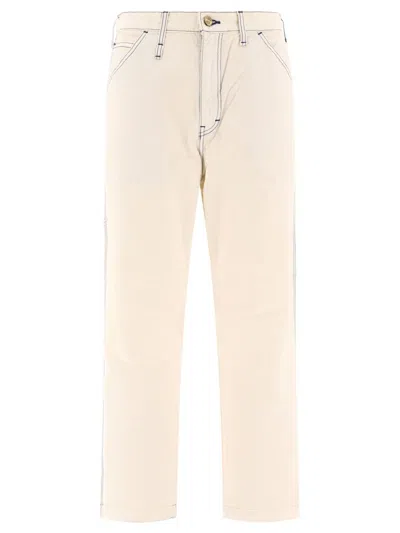 Human Made "garment Dyed Painter" Trousers In White