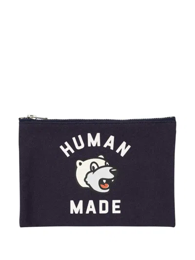 Human Made Graphic Bank Pouch In Blue