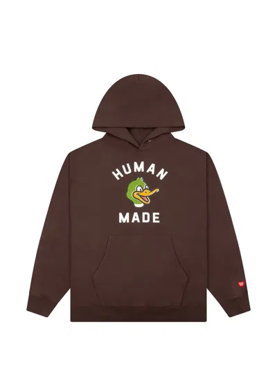 Human Made Graphic Heavyweight Hoodie In Brown