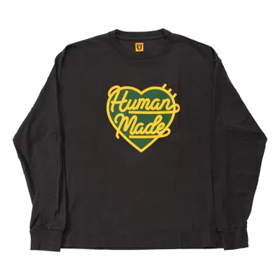 Pre-owned Human Made Graphic Long-sleeve T-shirt #4 'olive' In Green
