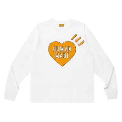 Pre-owned Human Made Graphic Long-sleeve T-shirt #5 'white' | Men's Size M
