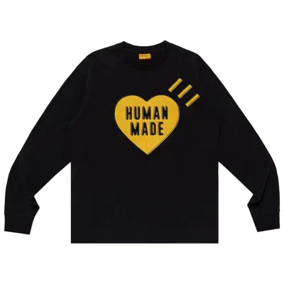 Pre-owned Human Made Graphic Long-sleeve T-shirt 'black' | Men's Size M