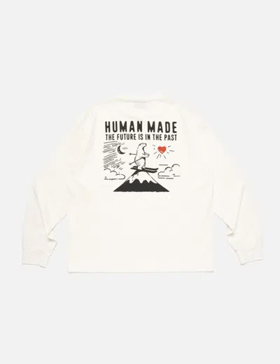 Human Made Graphic L/s T-shirt #4 In White