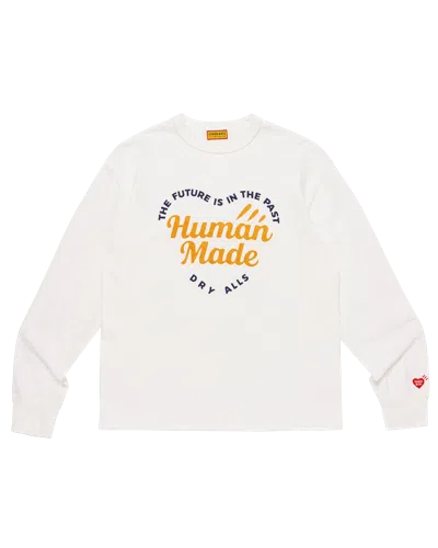Human Made Kids' Graphic L/s T-shirt In White