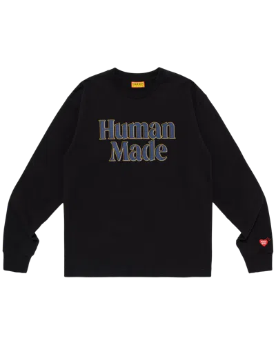 Human Made Kids' Graphic L/s T-shirt In Black
