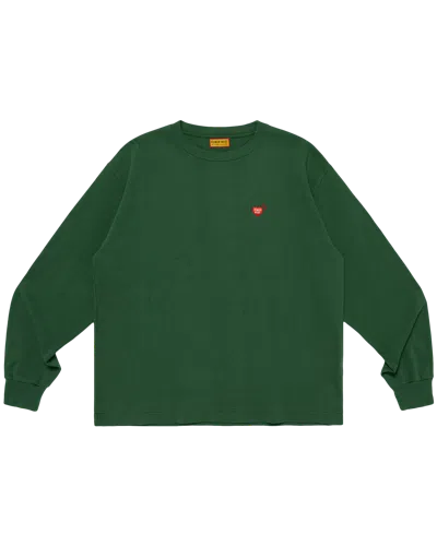 Human Made Kids' Graphic L/s T-shirt In Green