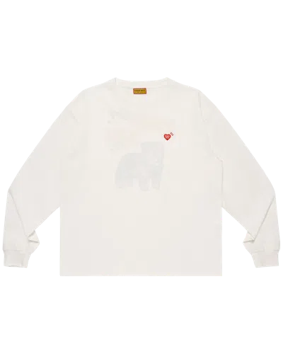 Human Made Kids' Graphic L/s T-shirt In White